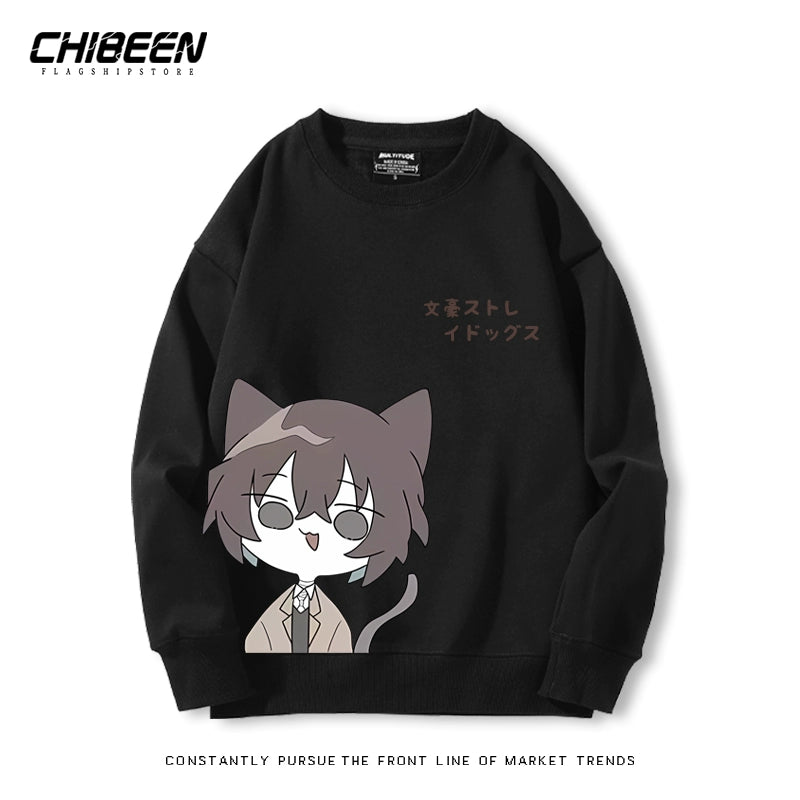Unisex Dazai Anime Crew Neck Sweatshirt