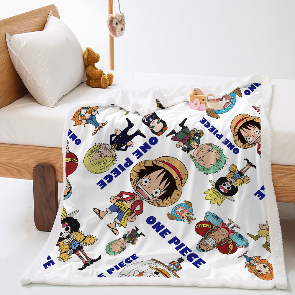 Anime Digital Print Coral velvet Blanket