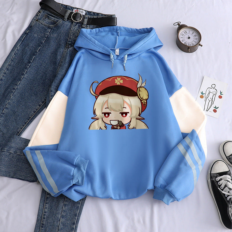 Unisex Cute Game Graphic Print Loose Hoodie