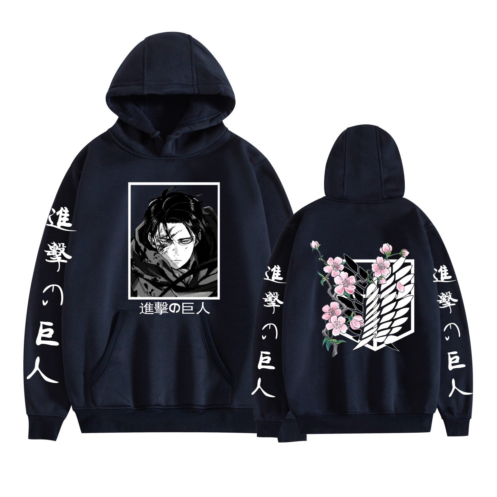 Unisex Cool Anime Print Casual Loose Hoodie