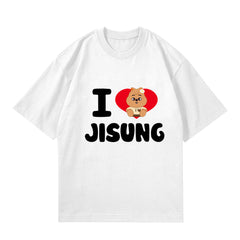 I Love SKZ Cute Print Crew Neck Tee