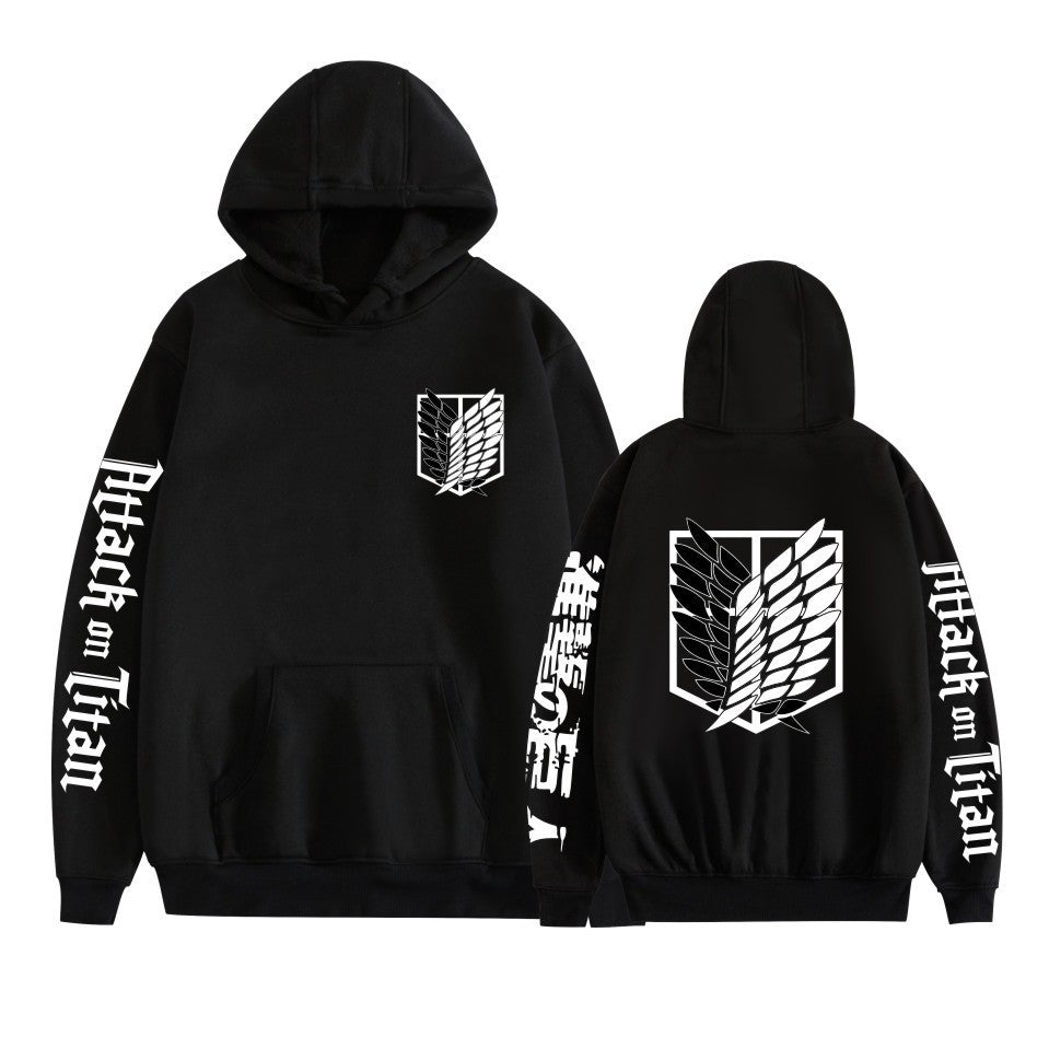 Casual Wings of Freedom LOGO Pullover Hoodie