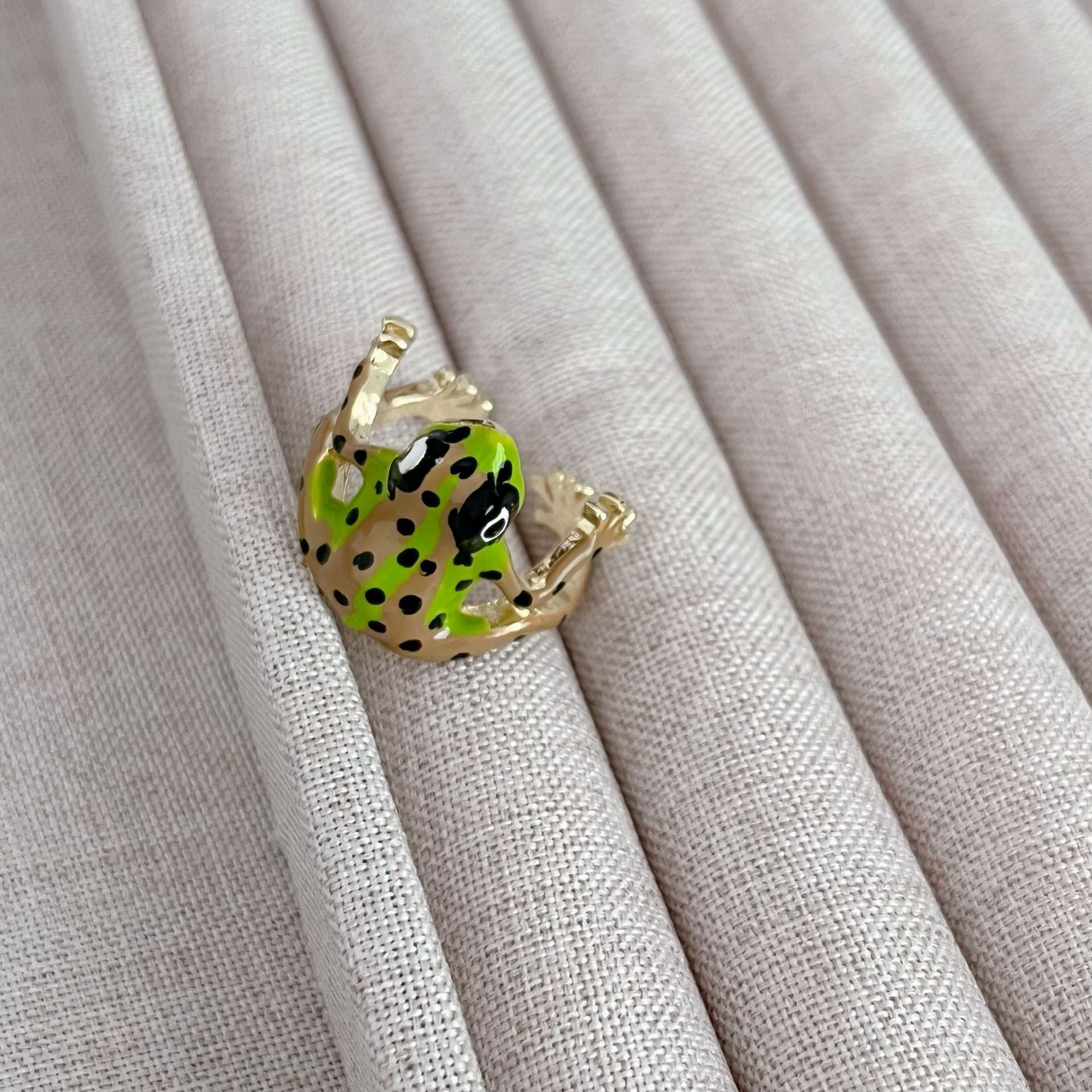 Colored Frog Rings Cute Frog Adjustable Ring – TTAesthetic