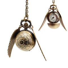 Quidditch Flip Pocket Watch Necklace