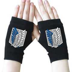 Trendy Anime Half Finger Gloves