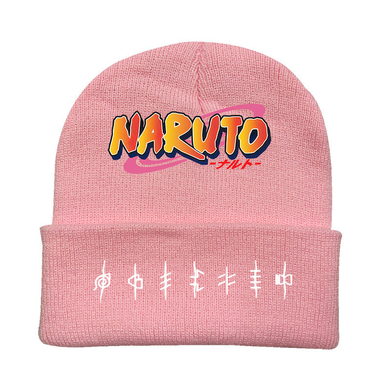 Versatile Anime Print Knitted Hat