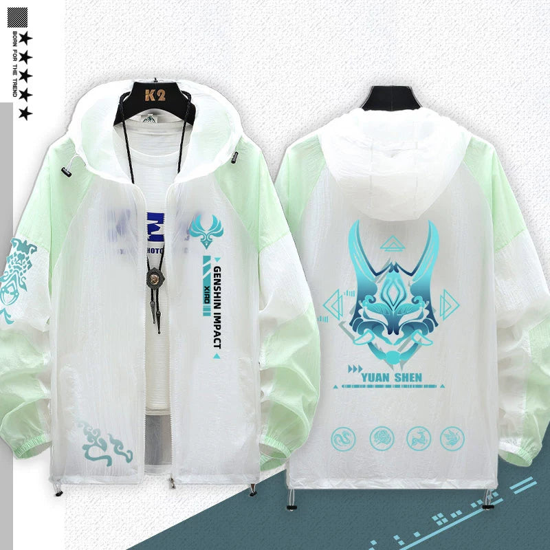 Versatile Game Thin Hooded Sunscreen Jacket