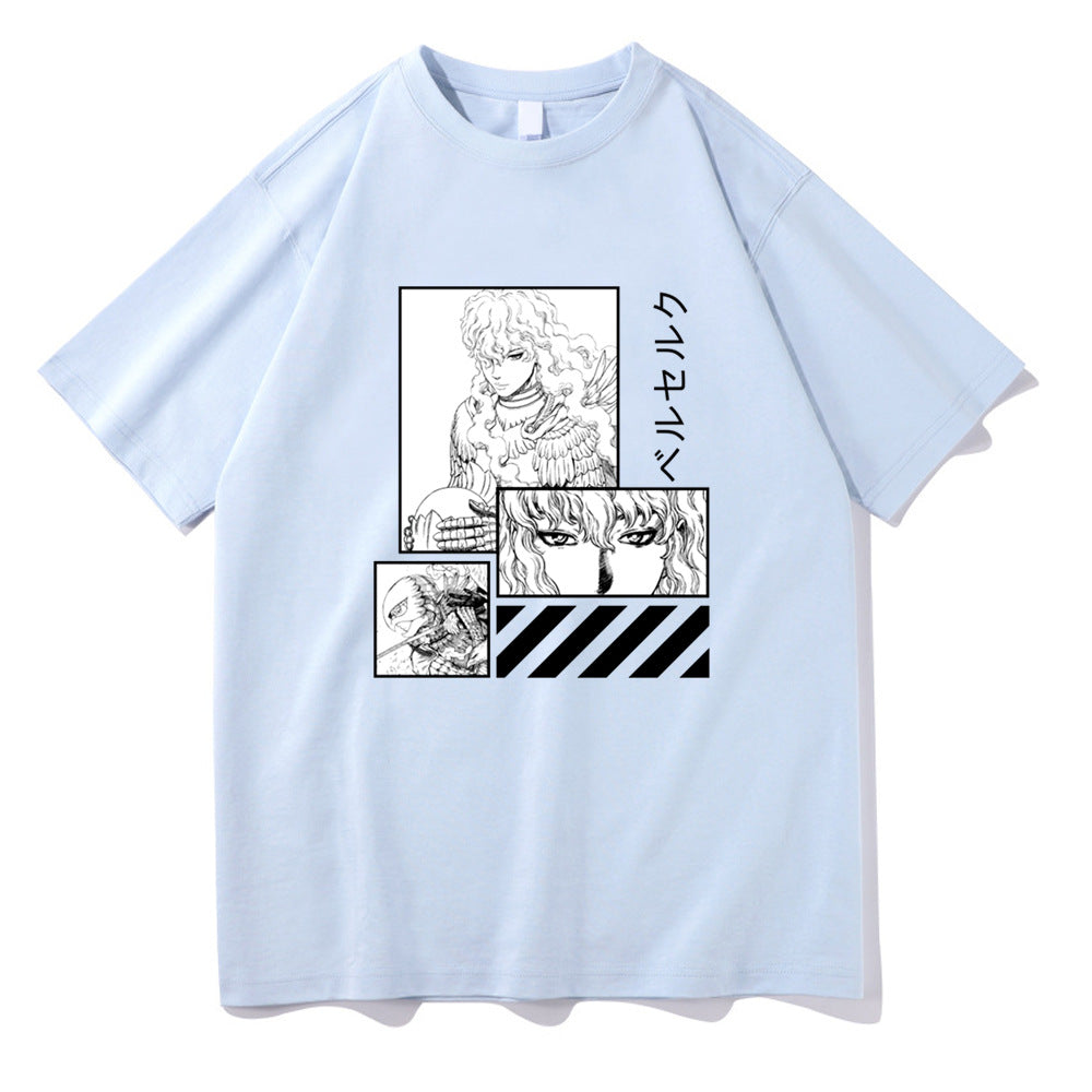 Unisex Anime Loose Short Sleeve T-shirt