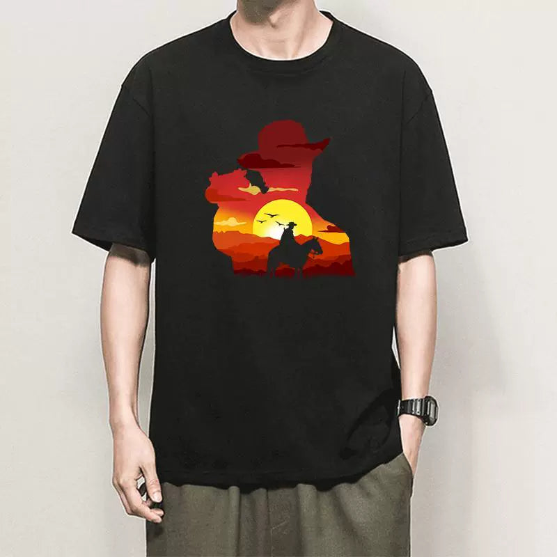 Trendy Game Graphic Print Short Sleeve T-shirt