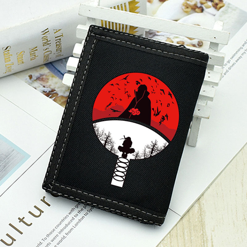 Kakashi Sasuke Anime Logo Wallet