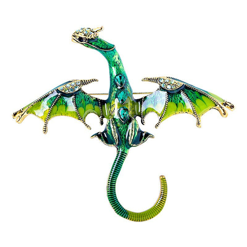 Retro Cartoon Dragon Shape Brooch