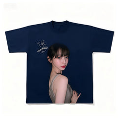 Karina Printed Short-sleeved Cotton T-shirt