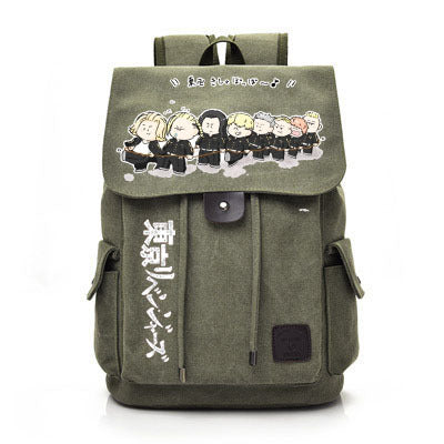 Vintage Anime Canvas Backpack