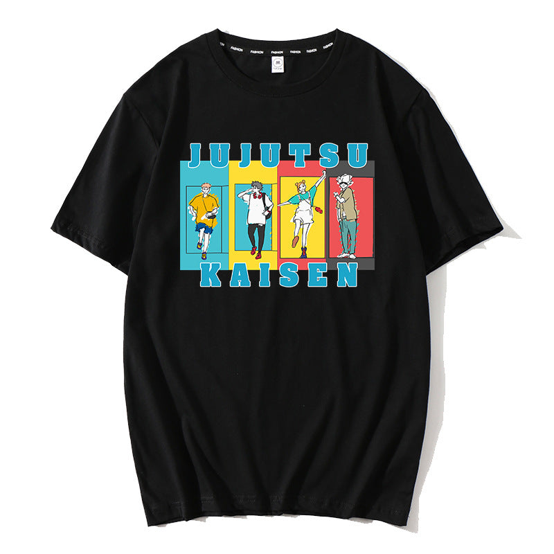 Unisex Anime Graphic Short Sleeve T-Shirt