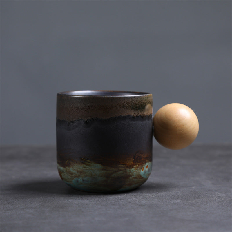 Retro Ceramic Irregular Pottery Mug