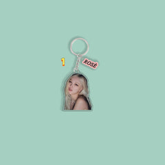 ROSE Acrylic Pendant Bag Keychain