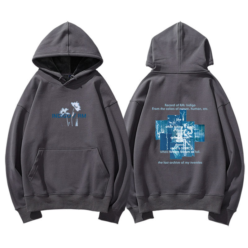 Unisex Kpop Graphic Printed Pullover Hoodie