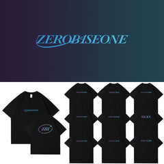 Casual ZB1 Logo Print Short-sleeved T-shirt