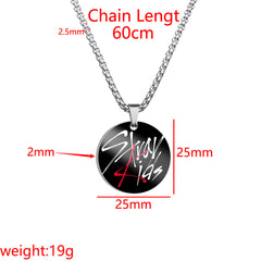 SKZ MANIAC Round Pendant Necklace