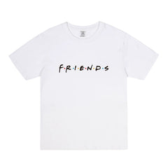 Friends Letter Print Short Sleeve T-Shirt