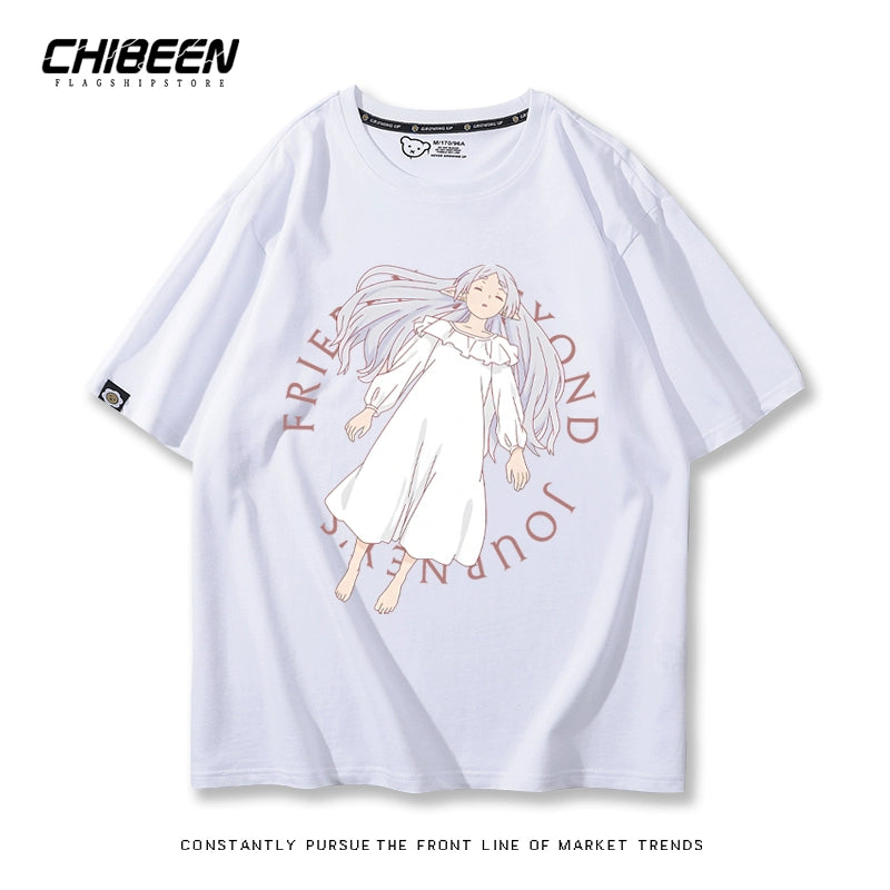 Unisex Anime Cotton Short Sleeve T-Shirt
