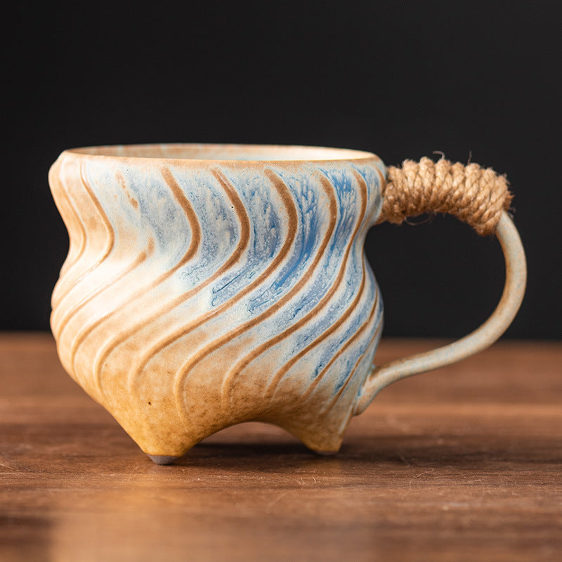 Retro Ceramic Irregular Pottery Mug