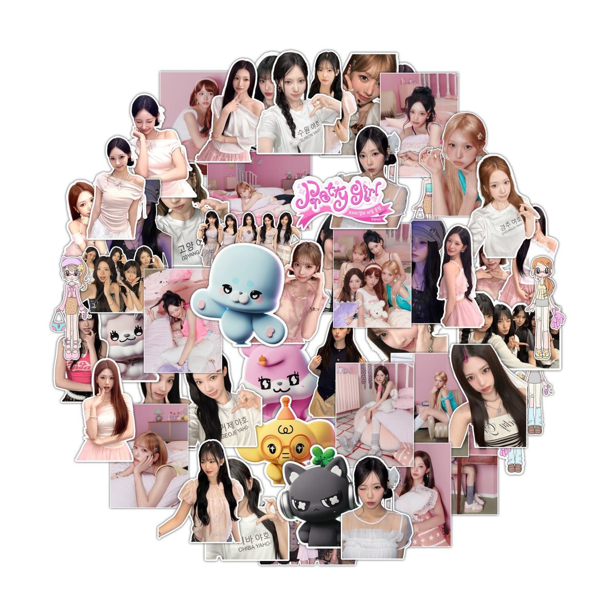 55PCS RESCENE Decorative Sticker