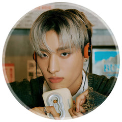 KPOP Photo Badge Mirror Keychain Pendant