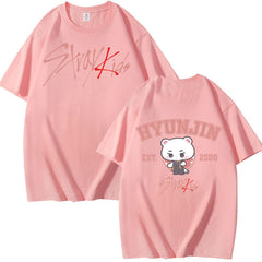 KPOP Graphic Print Summer Short-sleeved T-shirt