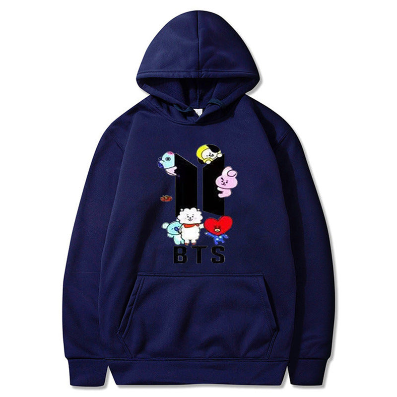 Women's Trendy Kpop Printed Casual Hoodie