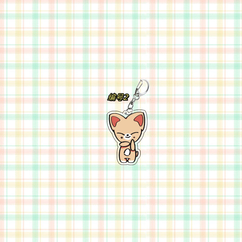 Kpop Cartoon Keychain Set