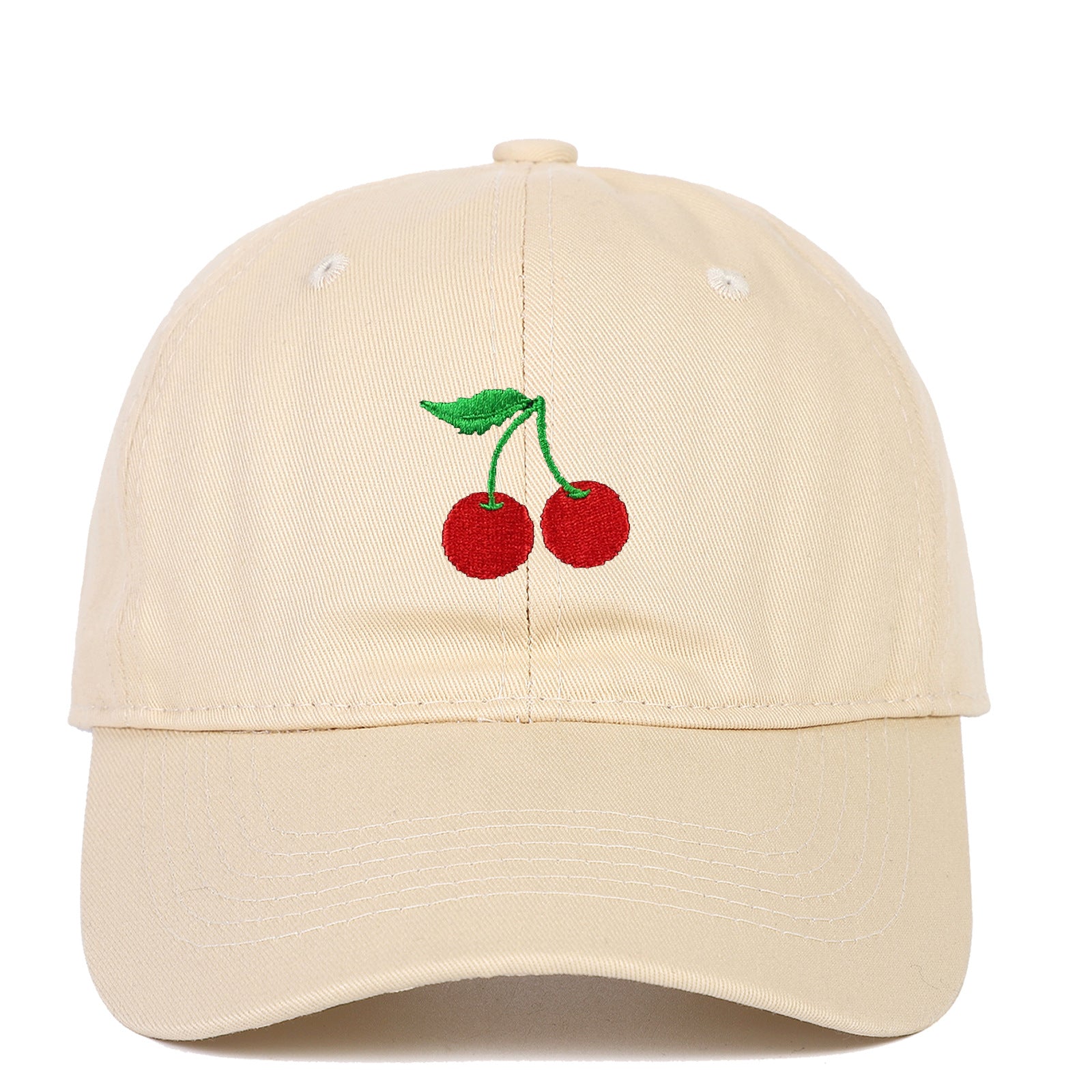 Cherry Embroidered Baseball Cap