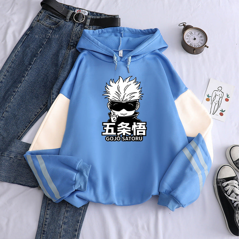 Unisex Anime Printed Casual Loose Hoodie