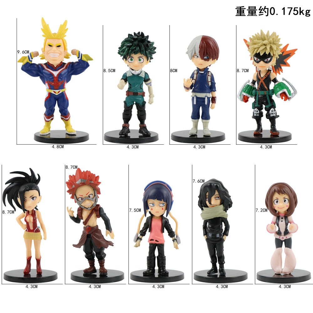 9 Anime Figures Toy