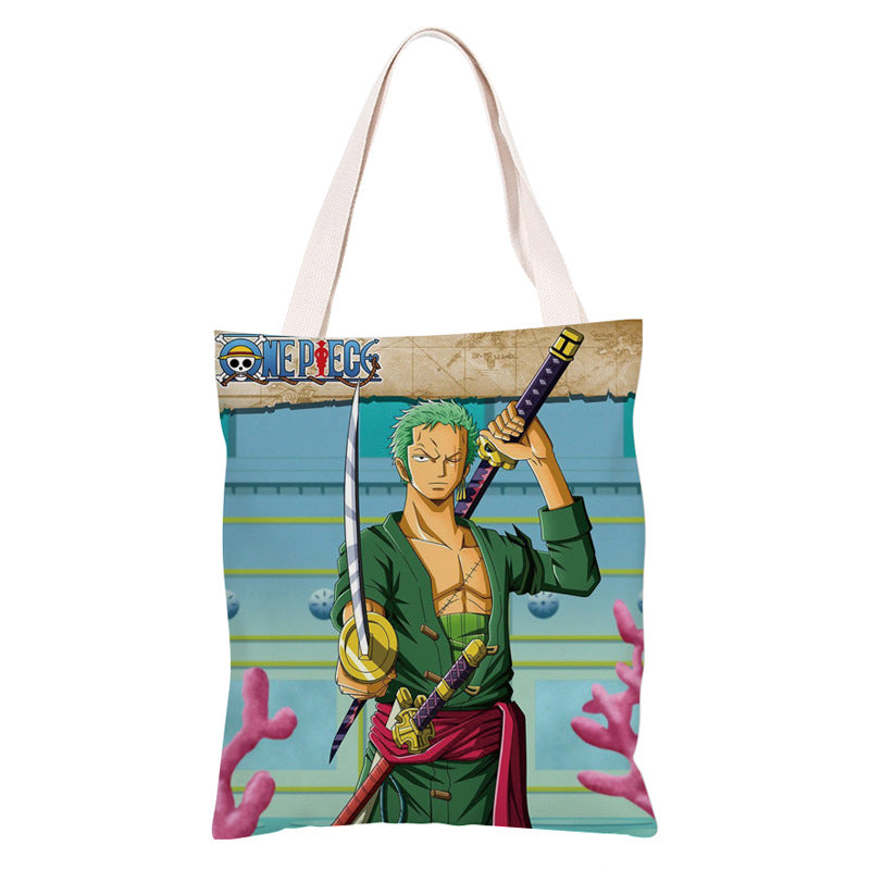 Trendy Anime Canvas Shoulder Bag