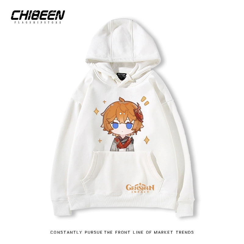 Unisex Game Cartoon Print Casual Hoodie