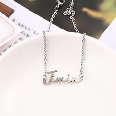 Trendy BTS Letter Necklace