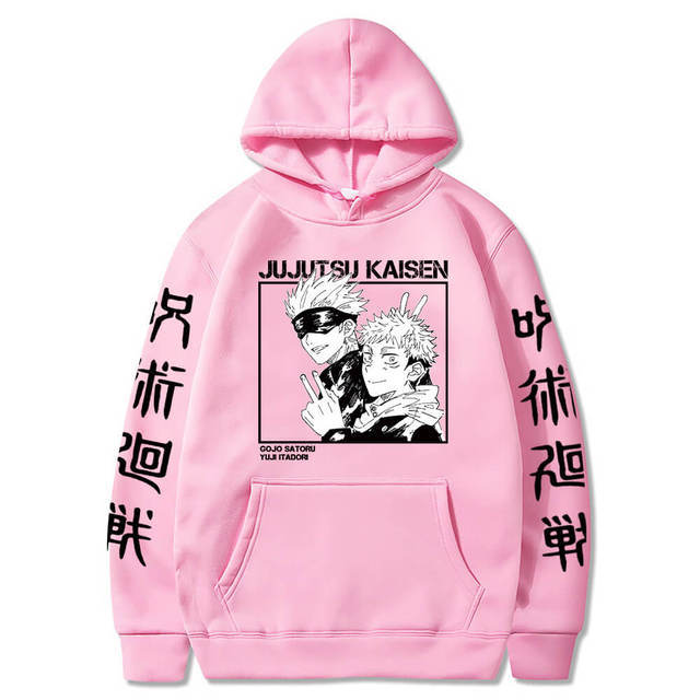 Unisex Anime Graphic Print Loose Hoodie