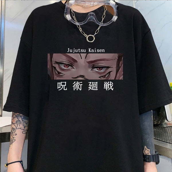 Unisex Anime Graphic Print Summer Short-sleeved T-shirt