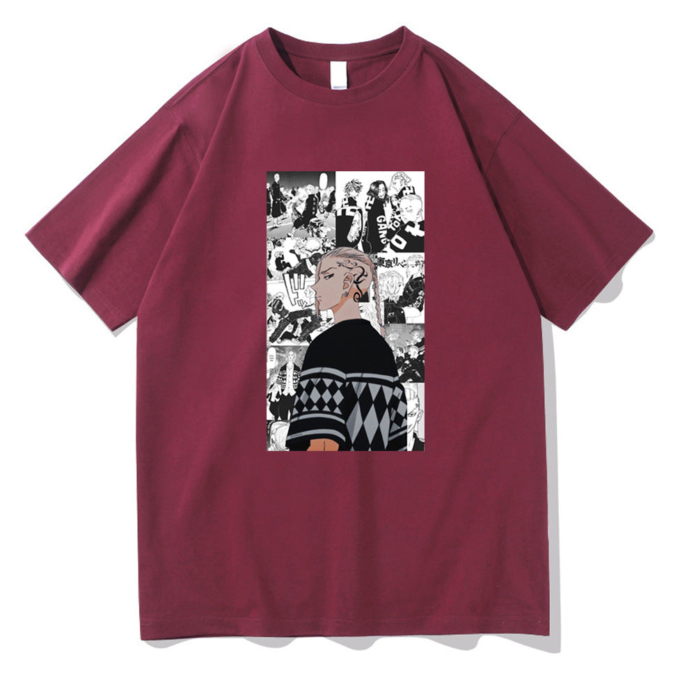 Unisex Anime Revengers Print Short Sleeve T-shirt