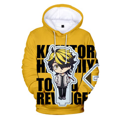 Unisex Cute Anime Digital Loose Hoodie