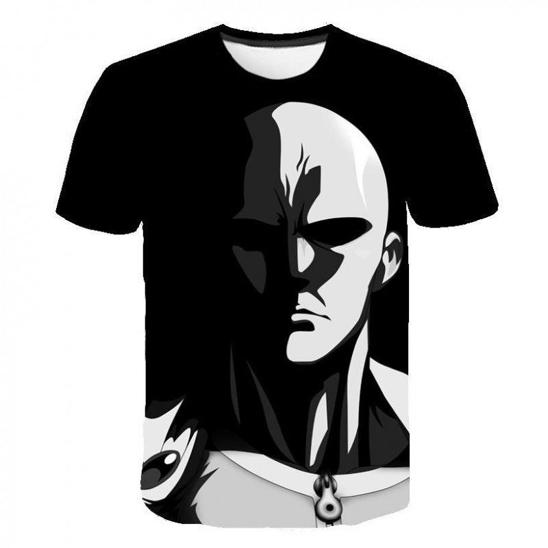 Men's Anime 3D Printed Short Sleeve T-Shirt