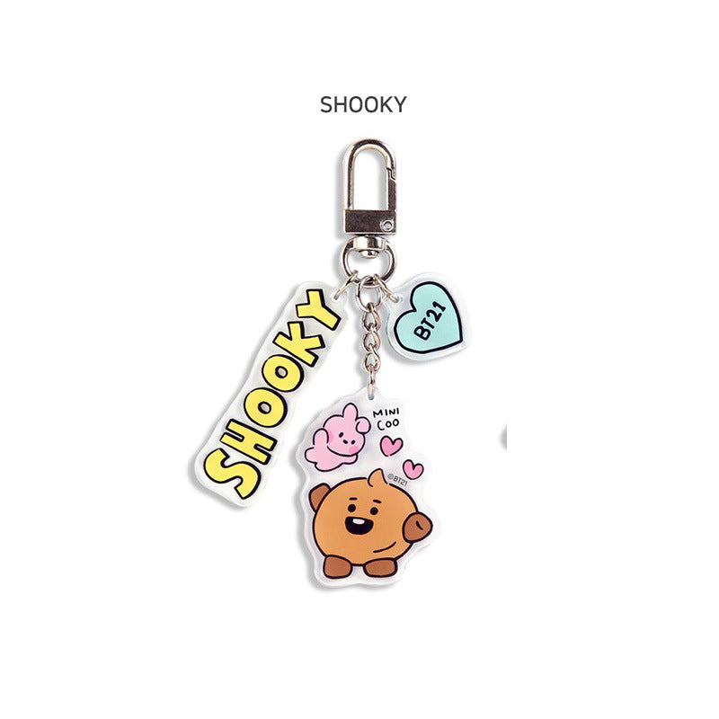 KPOP Cartoon Transparent Acrylic Keychain