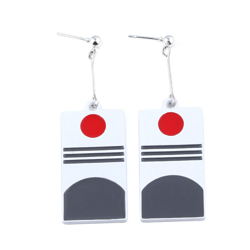 Chic Anime Tanjiro Cosplay Earrings Keychain