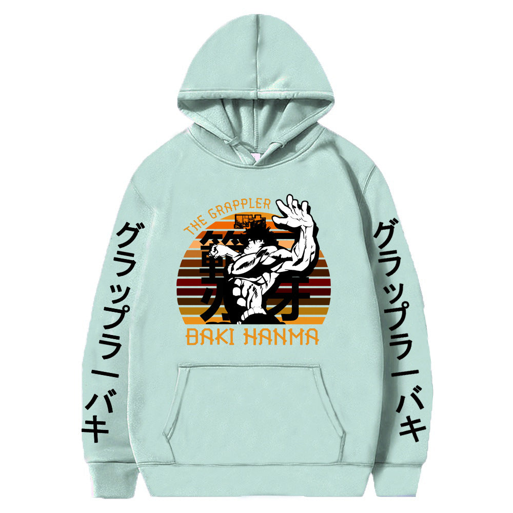 Casual Baki Hanma Loose Pullover Hoodie