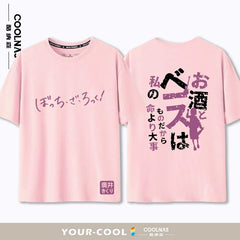 Trendy Anime Pattern Loose Half-sleeved T-shirt