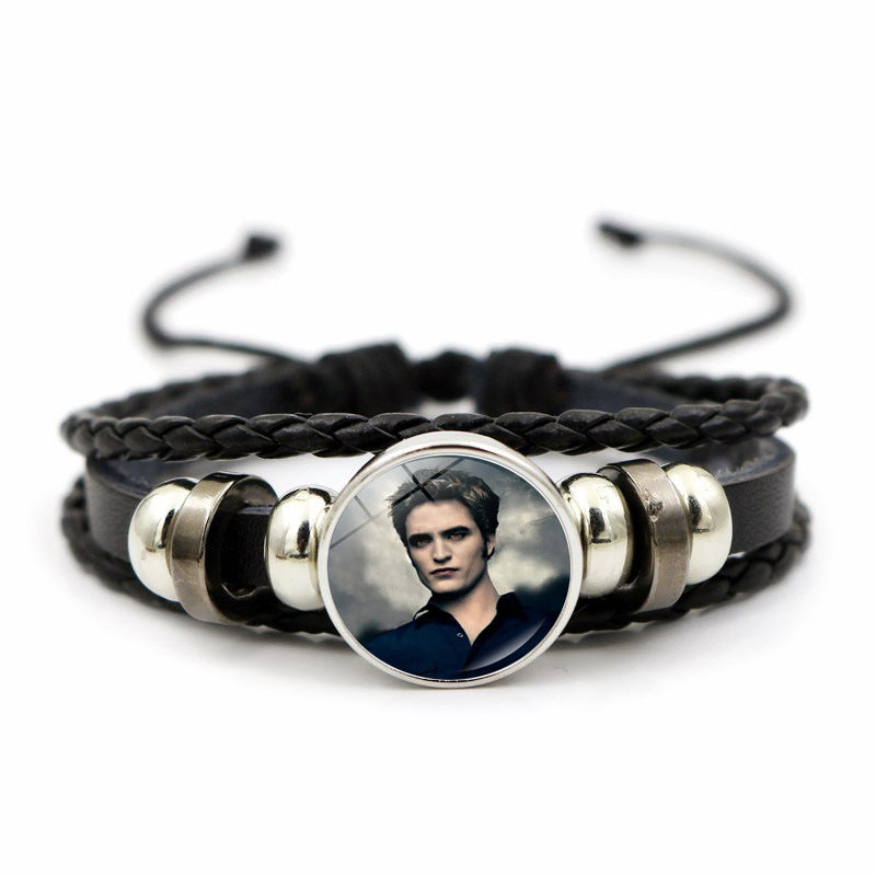 Women's Twilight Gem Leather Bracelet