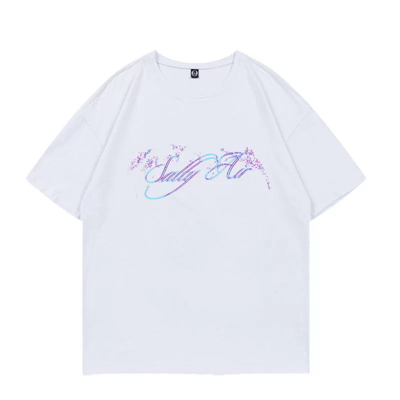 WONHEE Minju Same Round Neck Printed T-shirt
