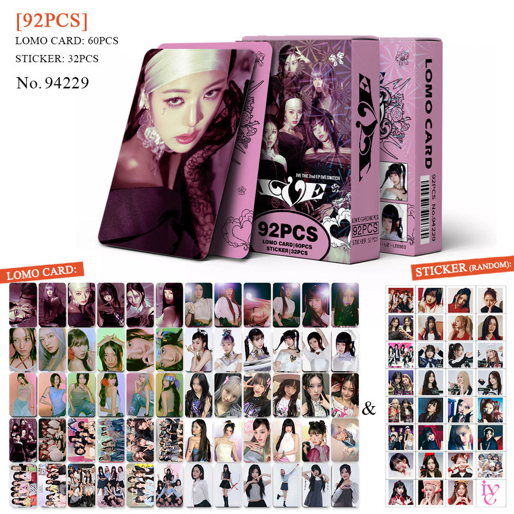 92pcs Kpop Album IVE SWITCH PhotoCards Stickers