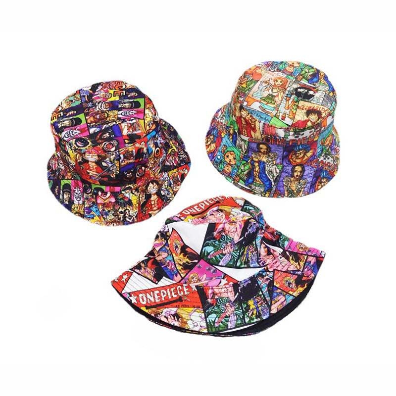 Trendy Anime Graphic Printed Bucket Hat